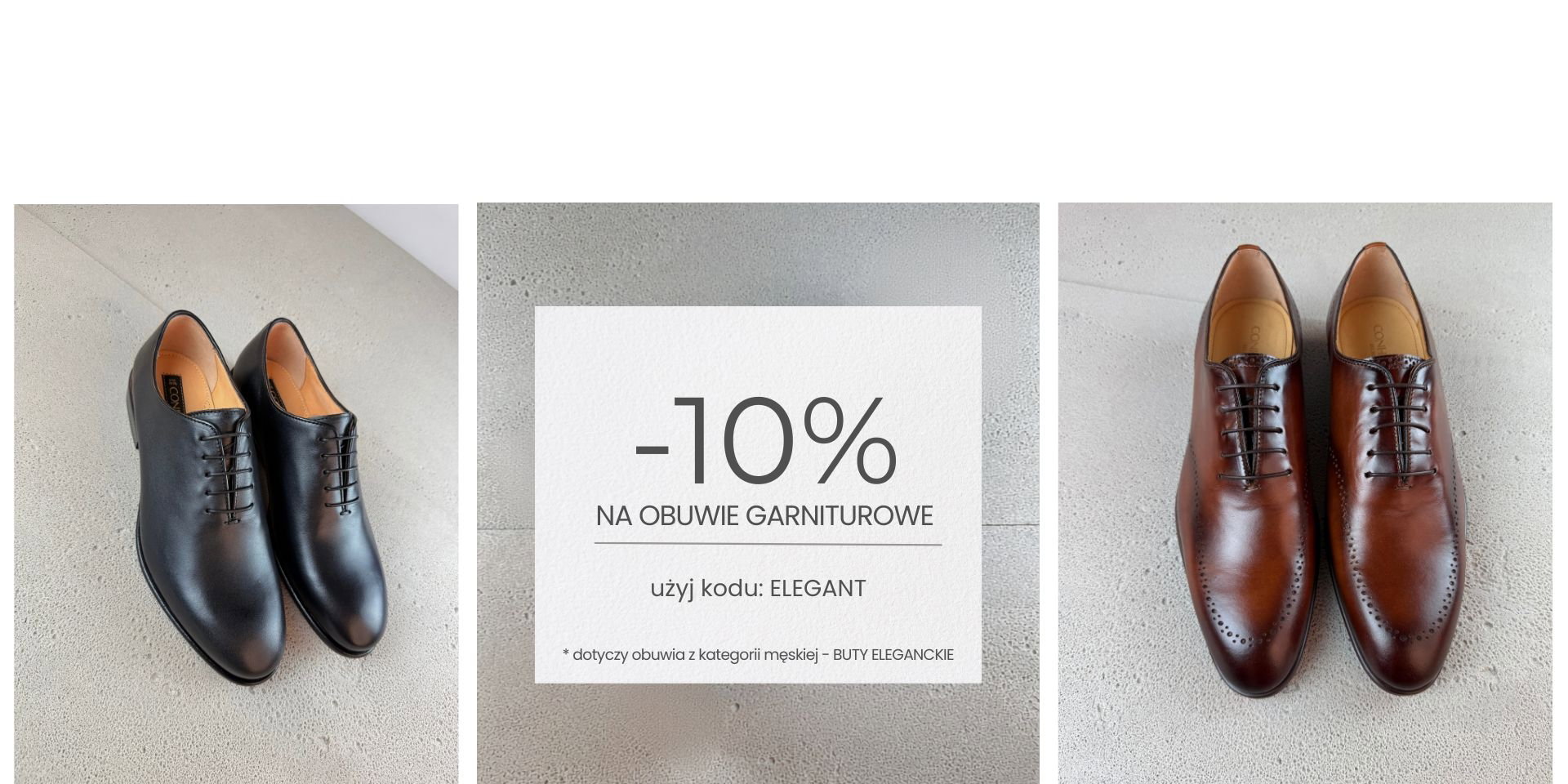 PROMOCJA NA KOLEKCJE MĘSKĄ ELEGANCKĄ
